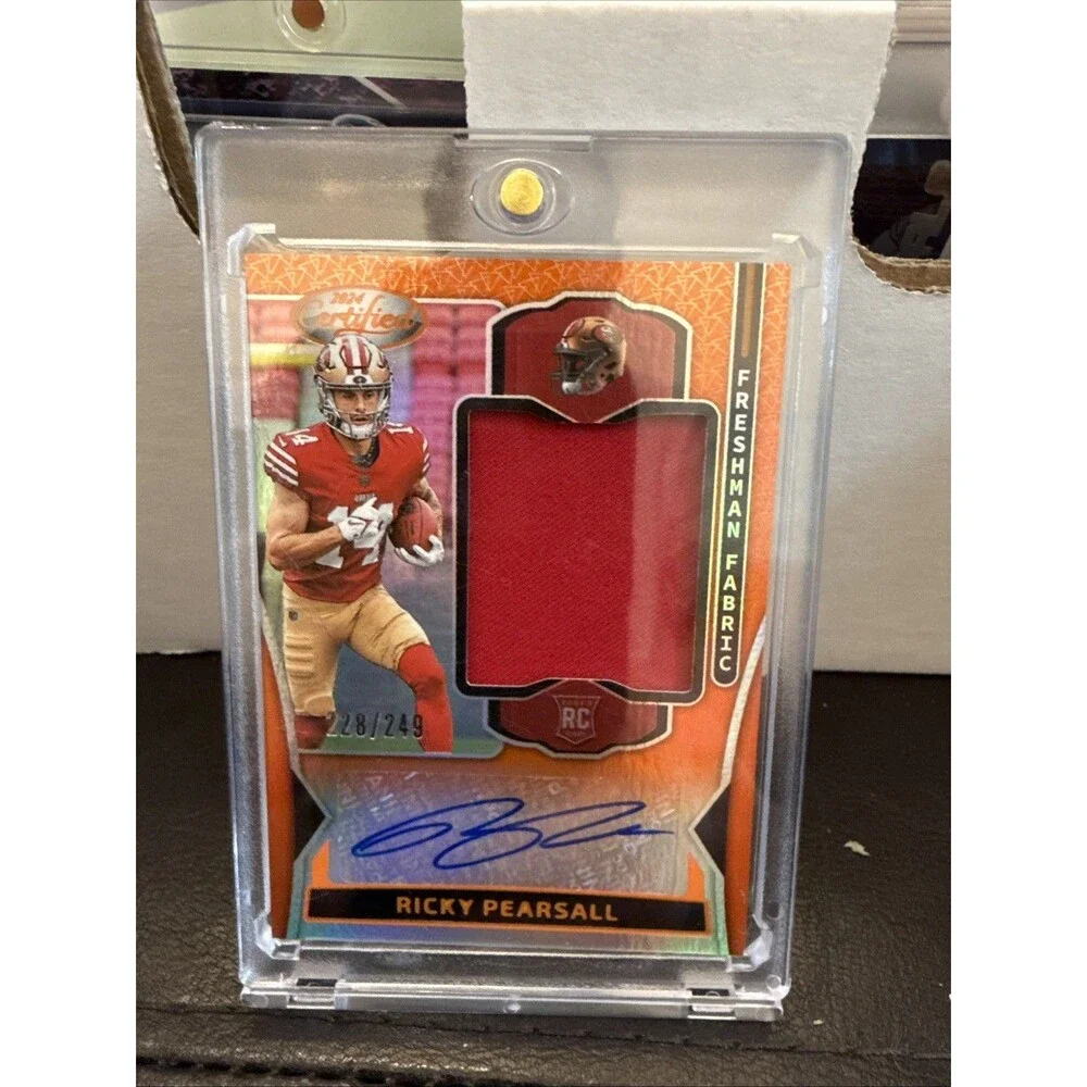 2024 Certified #FMS-RPL Ricky Pearsall Freshman Fabric Rookie Auto RPA #'d /249